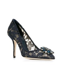 schwarze Spitze Pumps von Dolce & Gabbana