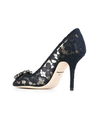 schwarze Spitze Pumps von Dolce & Gabbana