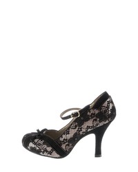 schwarze Spitze Pumps von Ruby Shoo