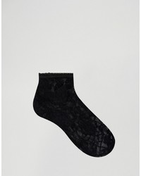 schwarze Spitzesocken von Jonathan Aston