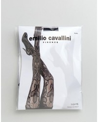 schwarze Spitzestrumpfhose von Emilio Cavallini