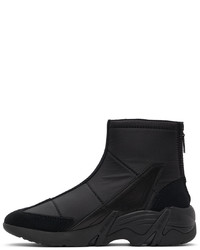 schwarze Sportschuhe von Raf Simons