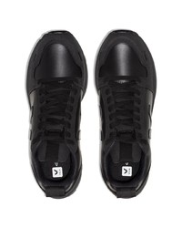 schwarze Sportschuhe von Rick Owens X Veja