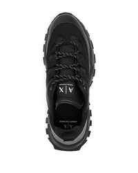 schwarze Sportschuhe von Armani Exchange