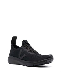 schwarze Sportschuhe von Rick Owens X Veja