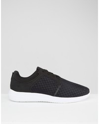 schwarze Sportschuhe von Pull&Bear