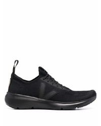 schwarze Sportschuhe von Rick Owens X Veja