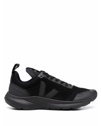 schwarze Sportschuhe von Rick Owens X Veja