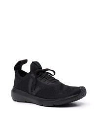 schwarze Sportschuhe von Rick Owens X Veja