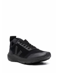 schwarze Sportschuhe von Rick Owens X Veja