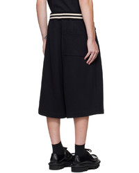 schwarze Sportshorts von Dries Van Noten