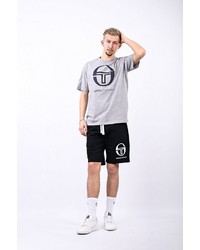 schwarze Sportshorts von Sergio Tacchini