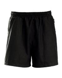 schwarze Sportshorts von Trigema