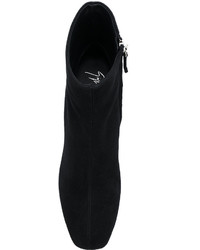 schwarze Stiefel mit Leopardenmuster von Giuseppe Zanotti Design