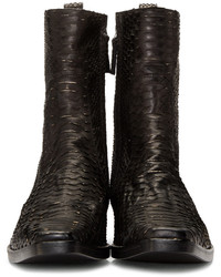 schwarze Stiefel von Haider Ackermann