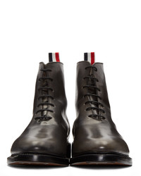 schwarze Stiefel von Thom Browne