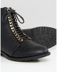 schwarze Stiefel von Boohoo