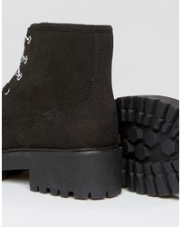 schwarze Stiefel von Pull&Bear