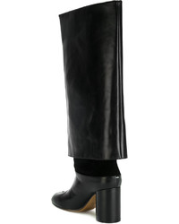 schwarze Stiefel von Maison Margiela