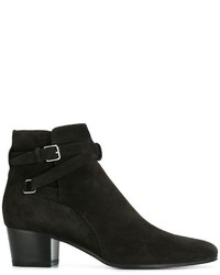 schwarze Stiefel von Saint Laurent