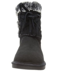 schwarze Stiefel von Skechers