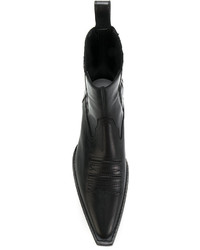 schwarze Stiefel von Maison Margiela