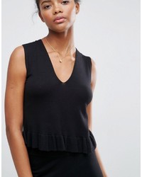 schwarze Strick Bluse von Asos