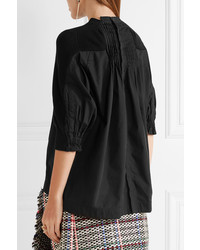 schwarze Strick Bluse von Sacai