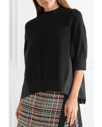 schwarze Strick Bluse von Sacai