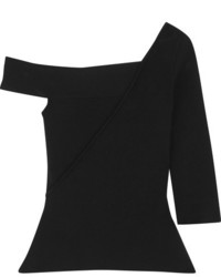 schwarze Strick Bluse von Roland Mouret