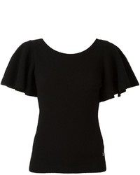 schwarze Strick Bluse von Temperley London