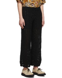 schwarze Strick Chinohose von Soulland