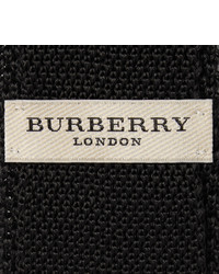 schwarze Strick Krawatte von Burberry