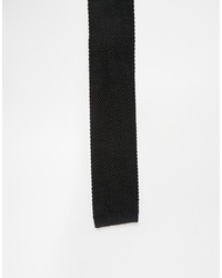 schwarze Strick Krawatte von Selected