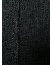 schwarze Strick Leder Bluse von Golden Goose Deluxe Brand