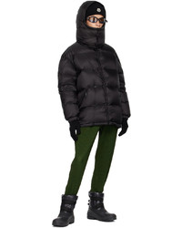 schwarze Strick Mütze von Moncler Genius