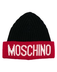 schwarze Strick Mütze von Moschino