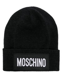 schwarze Strick Mütze von Moschino