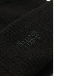 schwarze Strick Seidemütze von Superdry