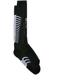 schwarze Strick Socken