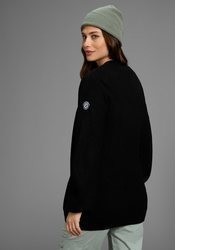 schwarze Strick Strickjacke mit einer offenen Front von KangaROOS