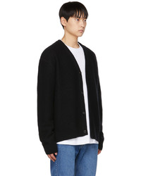 schwarze Strick Strickjacke von Wooyoungmi