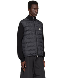 schwarze Strick Strickjacke von Moncler