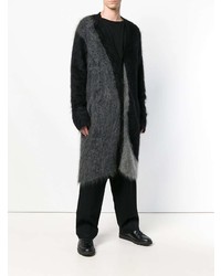 schwarze Strick Strickjacke von Yohji Yamamoto