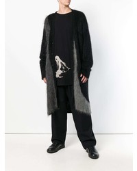 schwarze Strick Strickjacke von Yohji Yamamoto