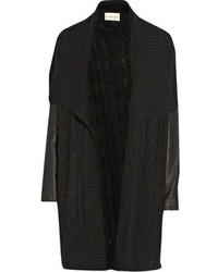 schwarze Strick Strickjacke von DKNY
