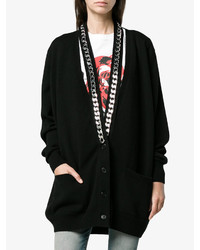 schwarze Strick Strickjacke von Givenchy
