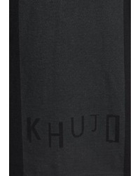 schwarze Strickjacke mit einem Schalkragen von khujo