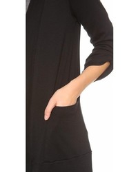 schwarze Strickjacke mit einer offenen Front von Splendid