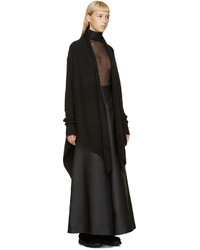 schwarze Strickjacke mit einer offenen Front von Gareth Pugh